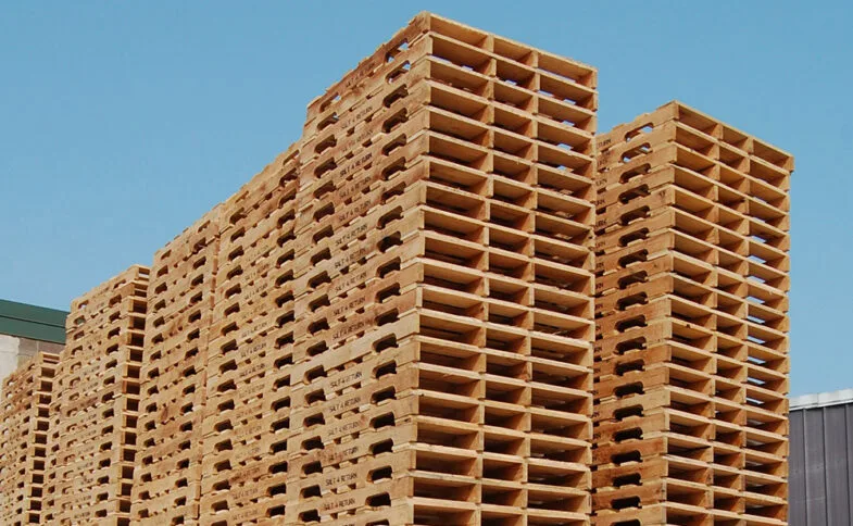 stacked pallets