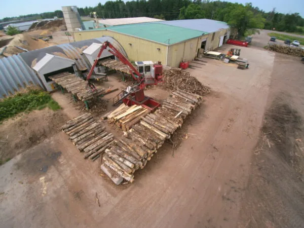 Aerial Photo of Savanna Pallets Wood Chipper